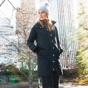 VAUTE Matte Black Casto Winter Coat PRIMALOFT Insulated (Cruelty Free & Vegan)